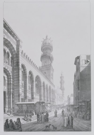 Exterior of the Mosque of Qalaoun, plate 20 from 